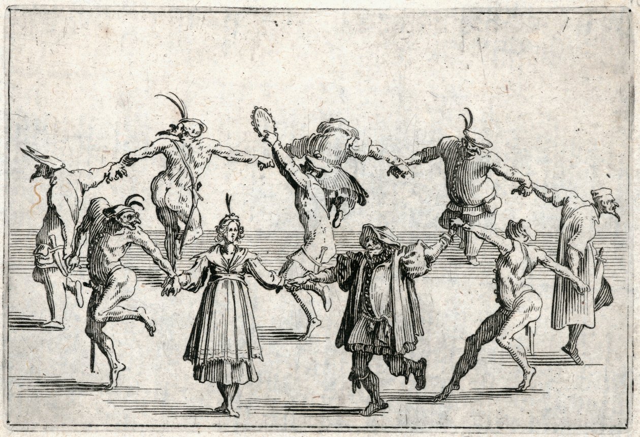 Capricer af forskellige figurer af Jacques Callot