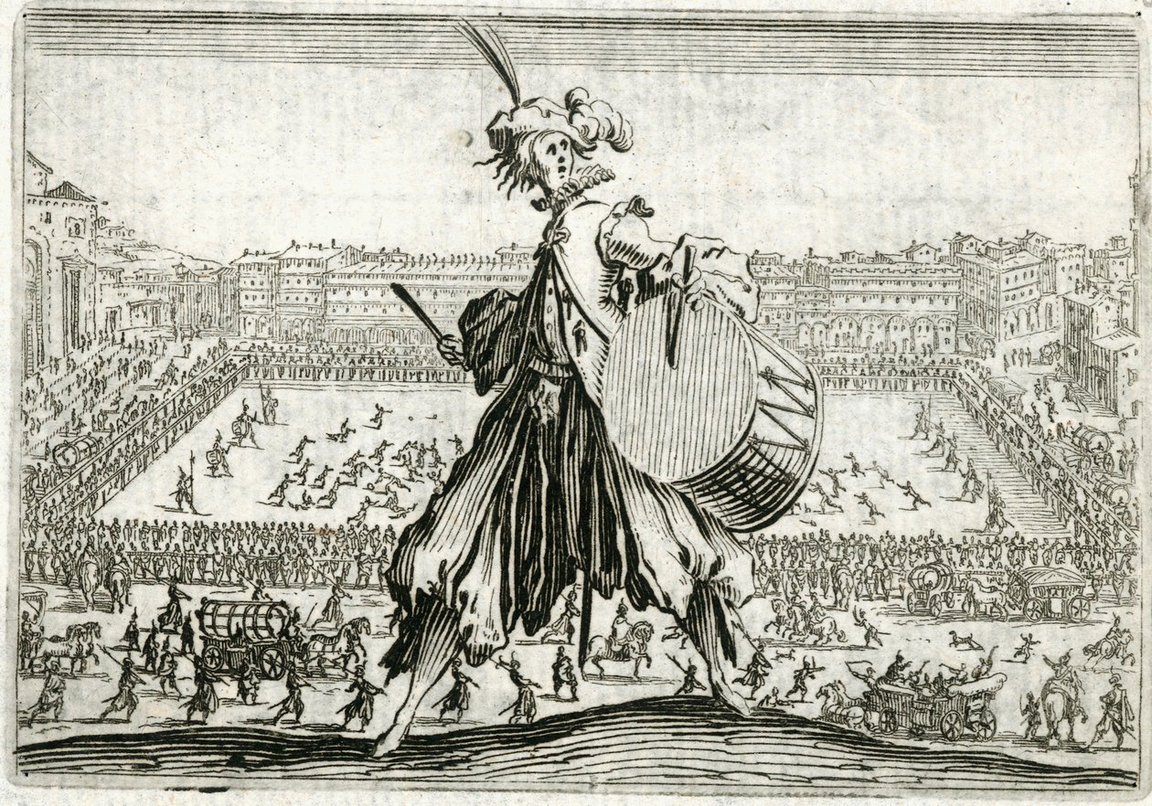Capricer af forskellige figurer af Jacques Callot