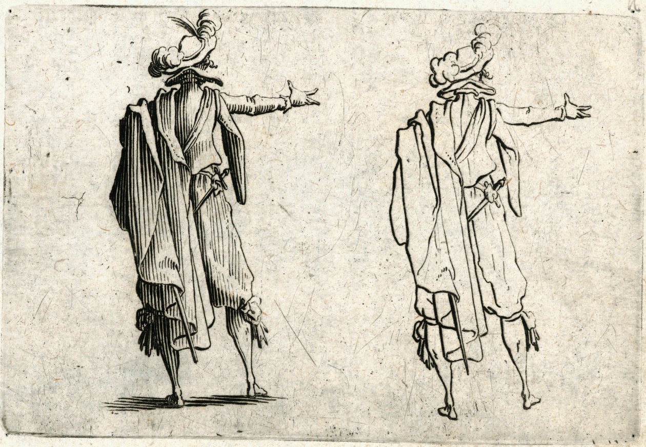 Capricer af forskellige figurer af Jacques Callot