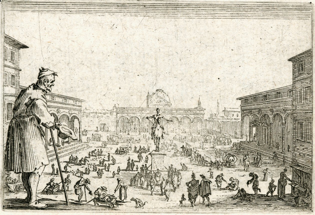 Capricer af forskellige figurer af Jacques Callot