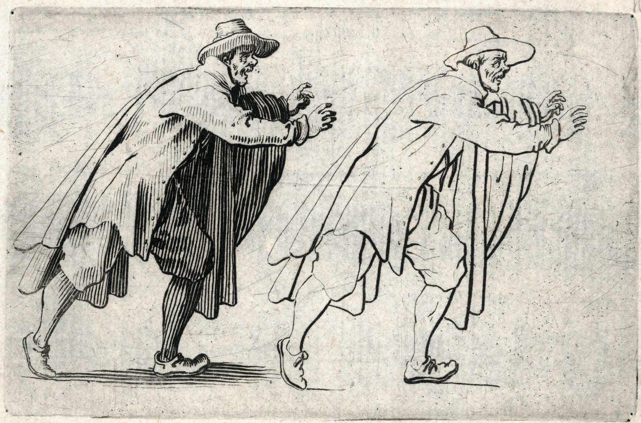 Capricer af forskellige figurer af Jacques Callot