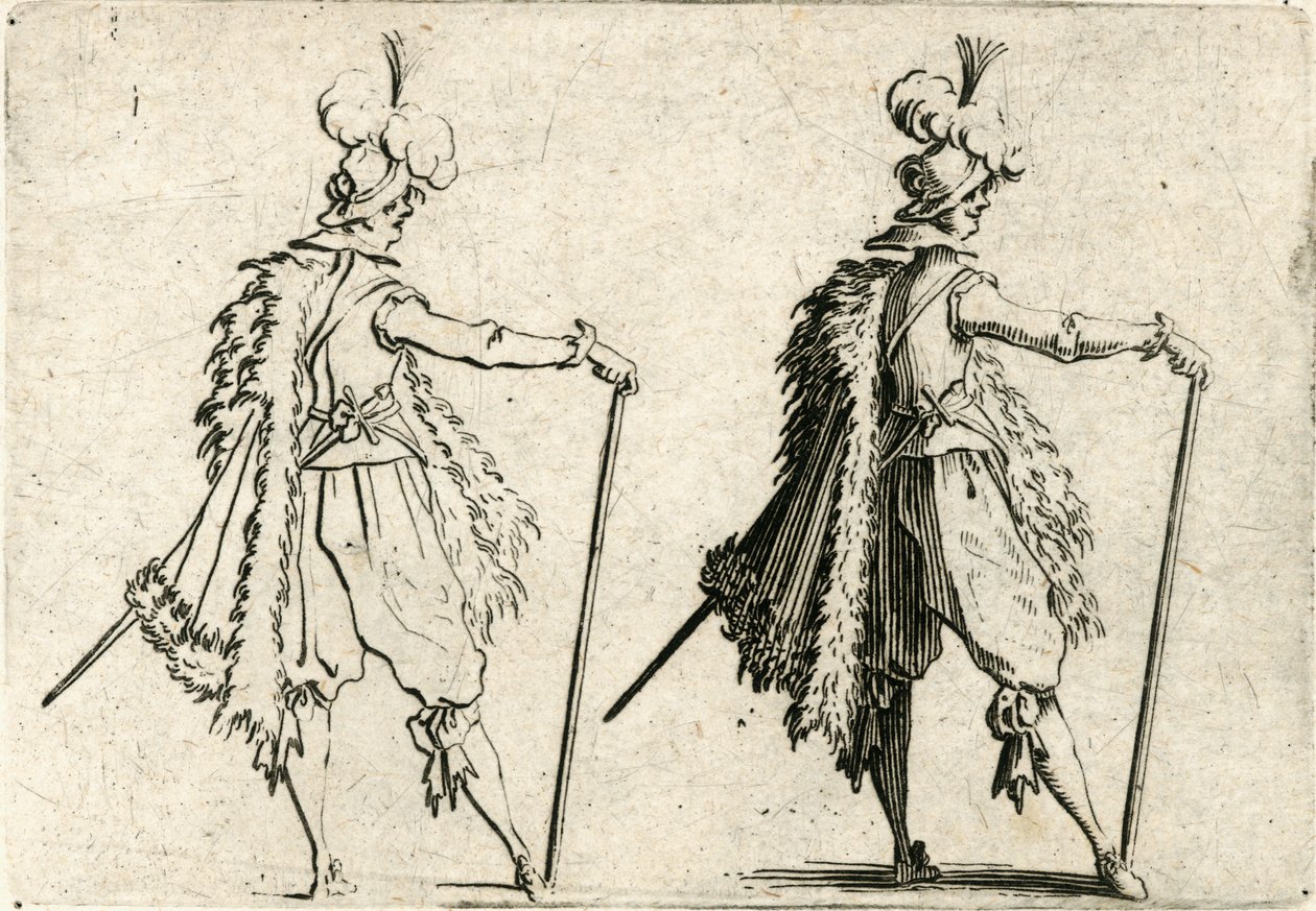 Capricer af forskellige figurer af Jacques Callot