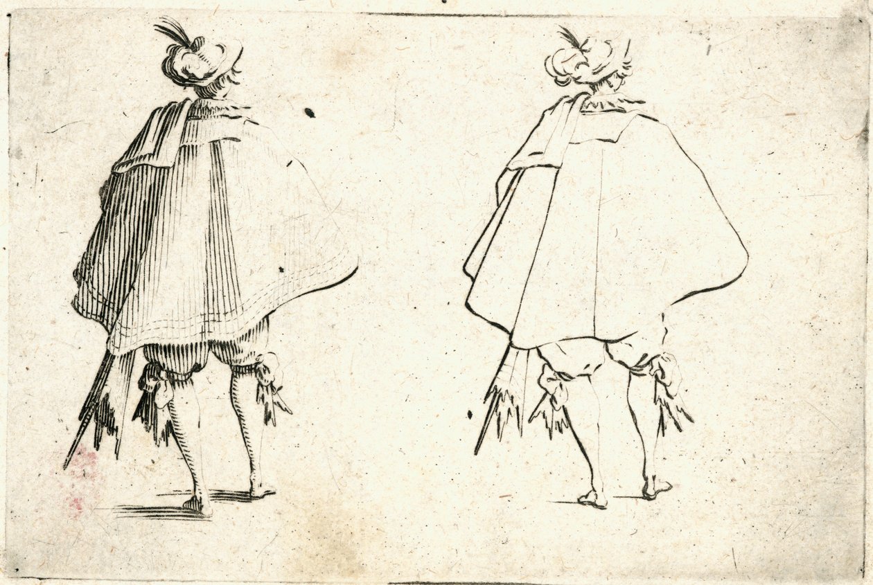 Capricer af forskellige figurer af Jacques Callot