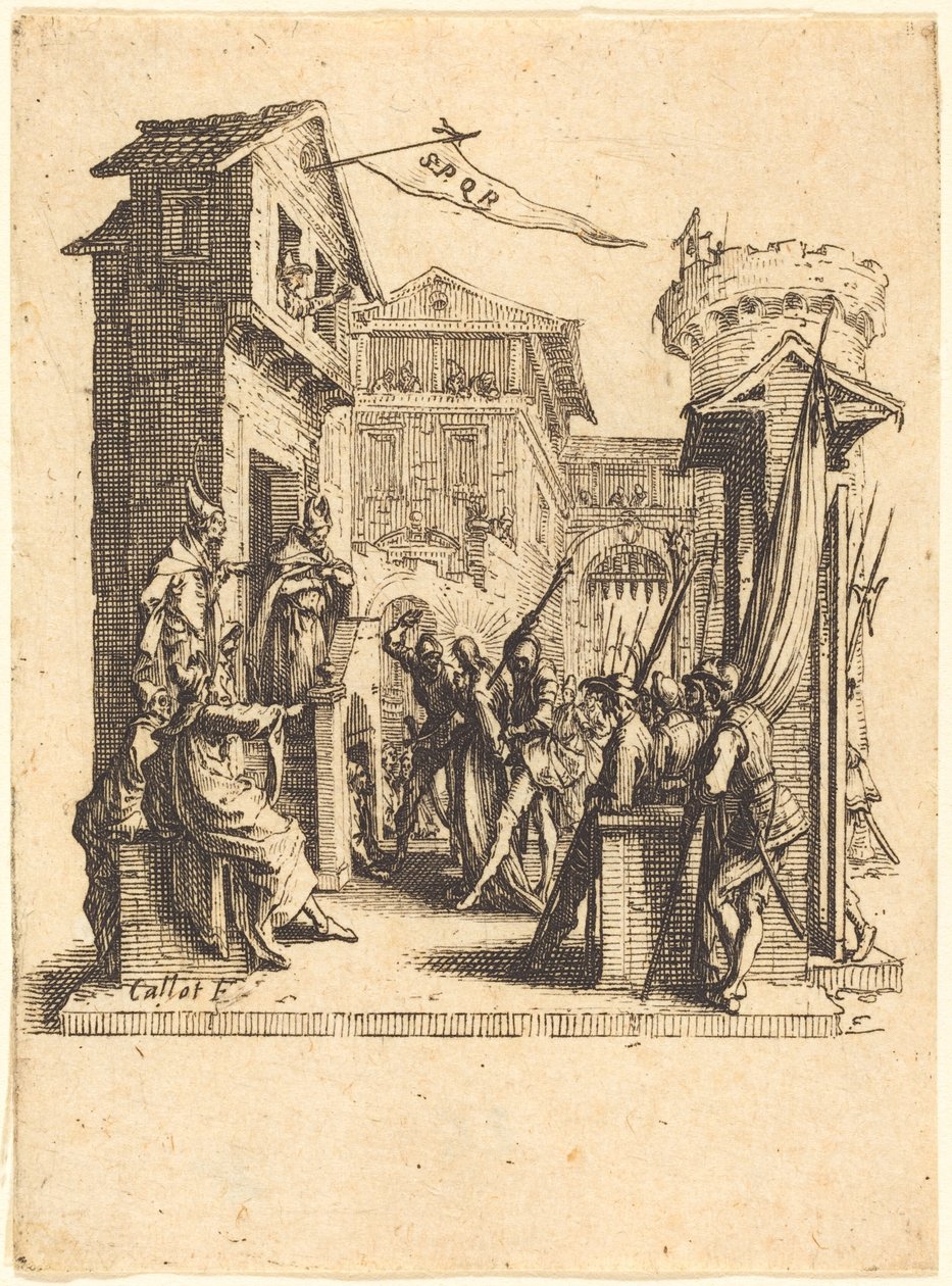 Kristus før Kajfas af Jacques Callot