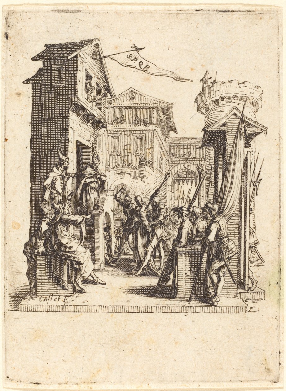 Kristus før Kajfas af Jacques Callot