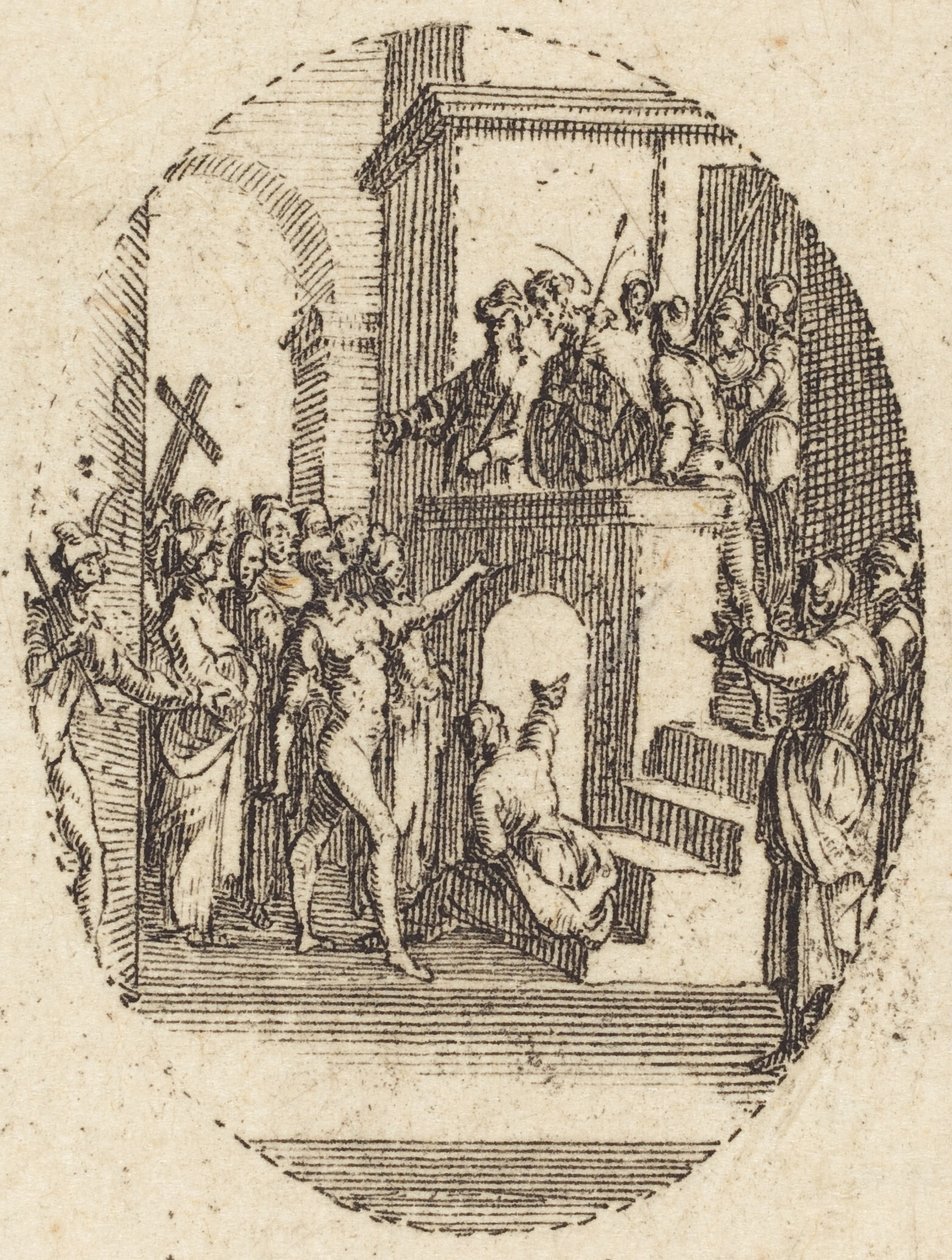Kristus før Pilatus af Jacques Callot