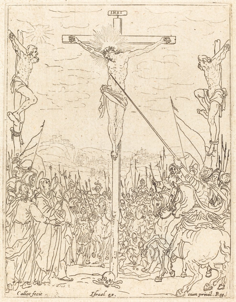 Kristus på korset af Jacques Callot