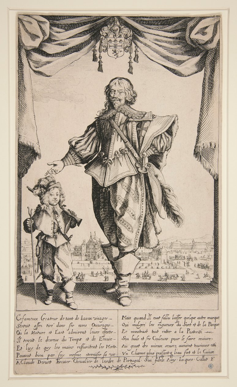 Claude Deruet (Portræt af Deruet) af Jacques Callot