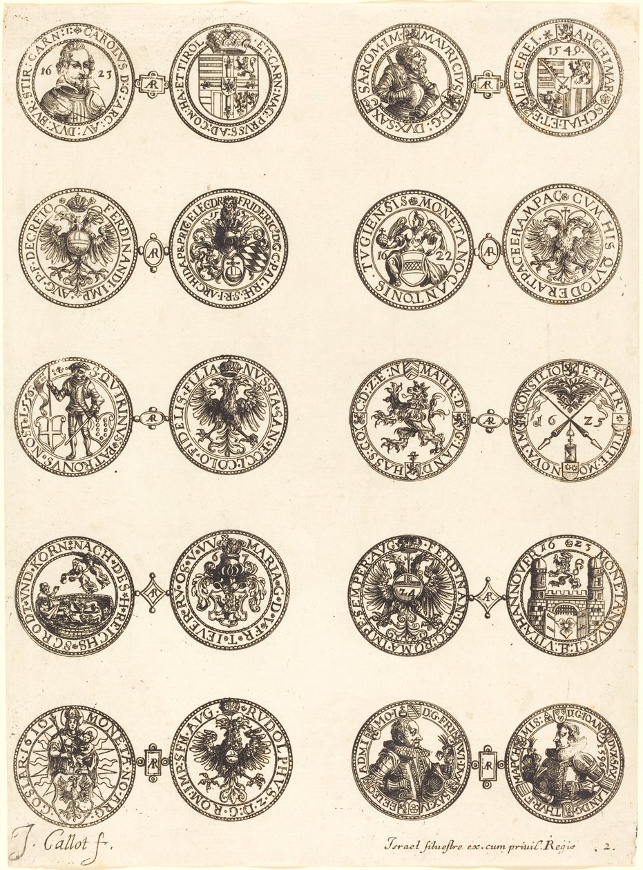 Mønter [plade 2] af Jacques Callot