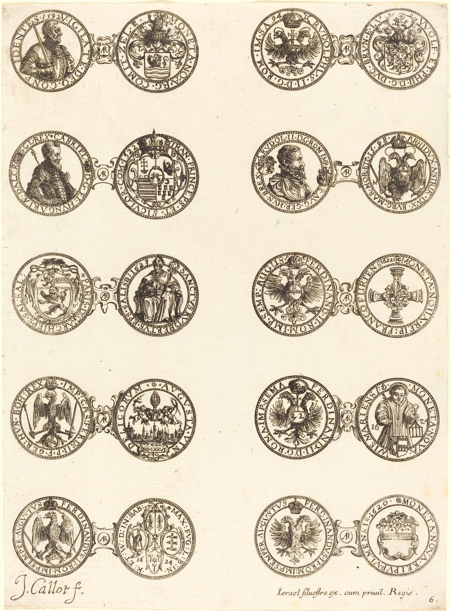 Mønter [plade 6] af Jacques Callot