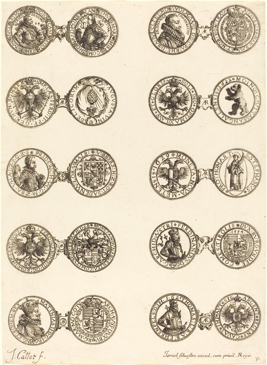 Mønter [plade 9] af Jacques Callot