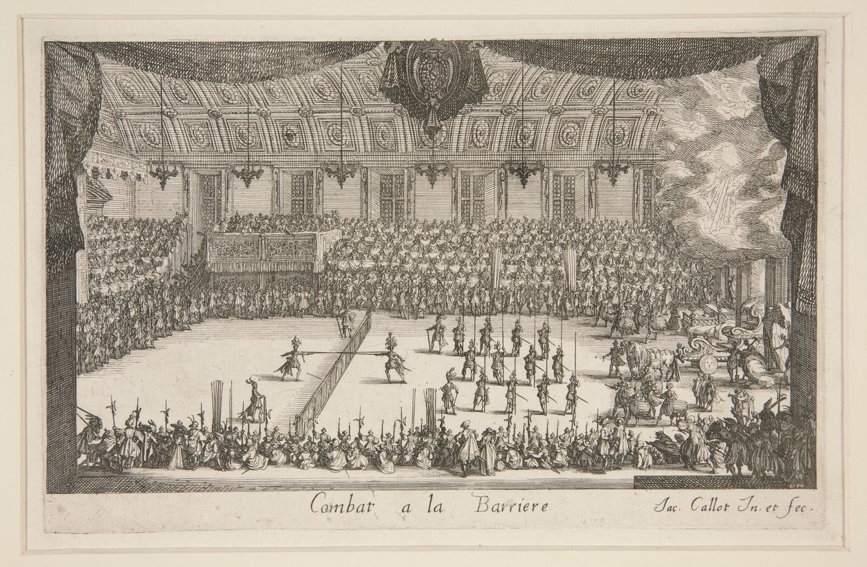 Kæmpe? Barriere, Kamp af Jacques Callot
