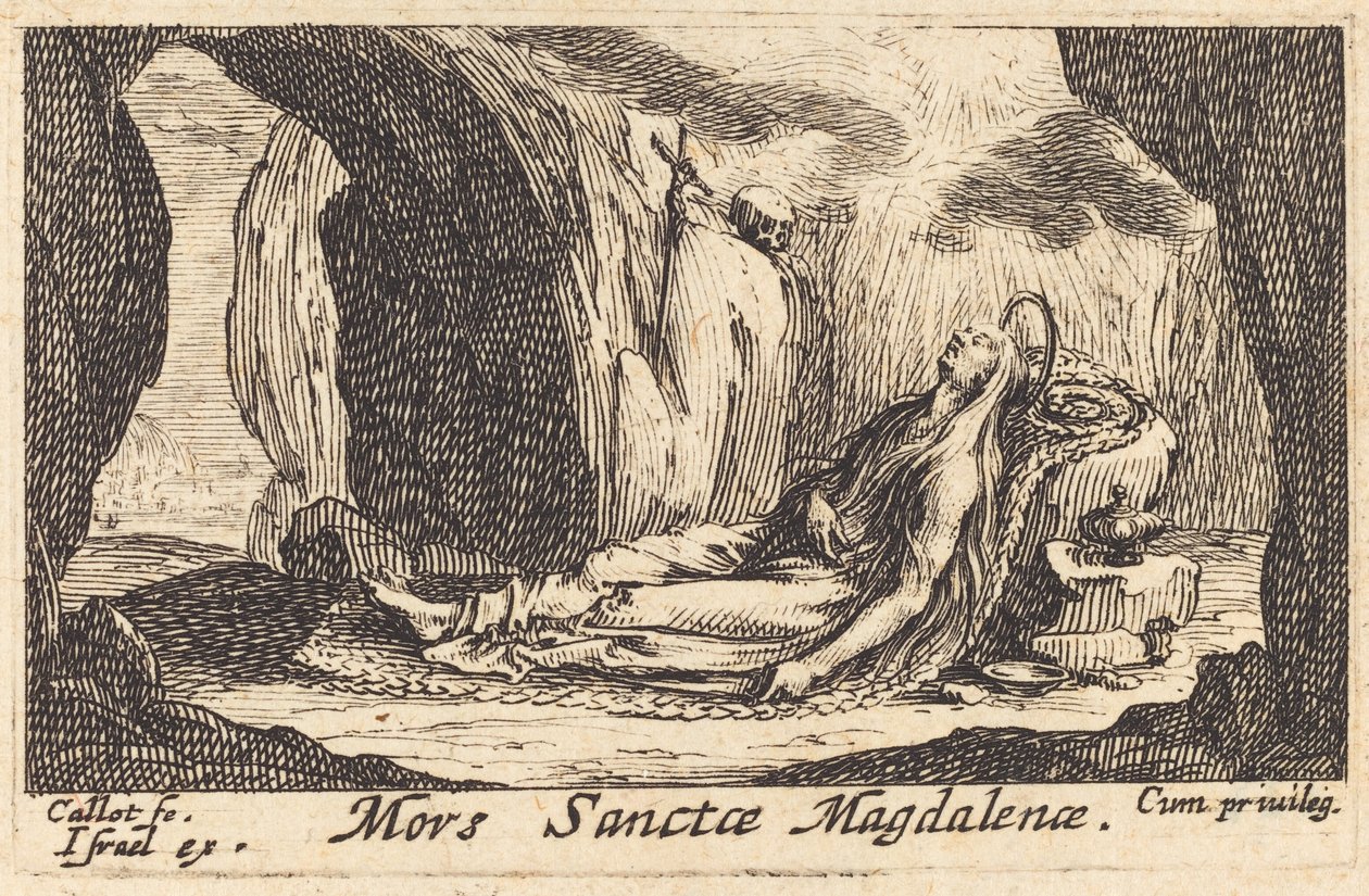 Magdalenes død af Jacques Callot