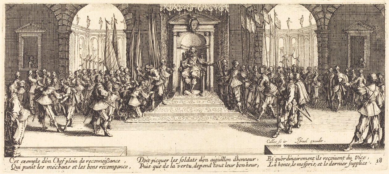 Uddeling af belønninger af Jacques Callot