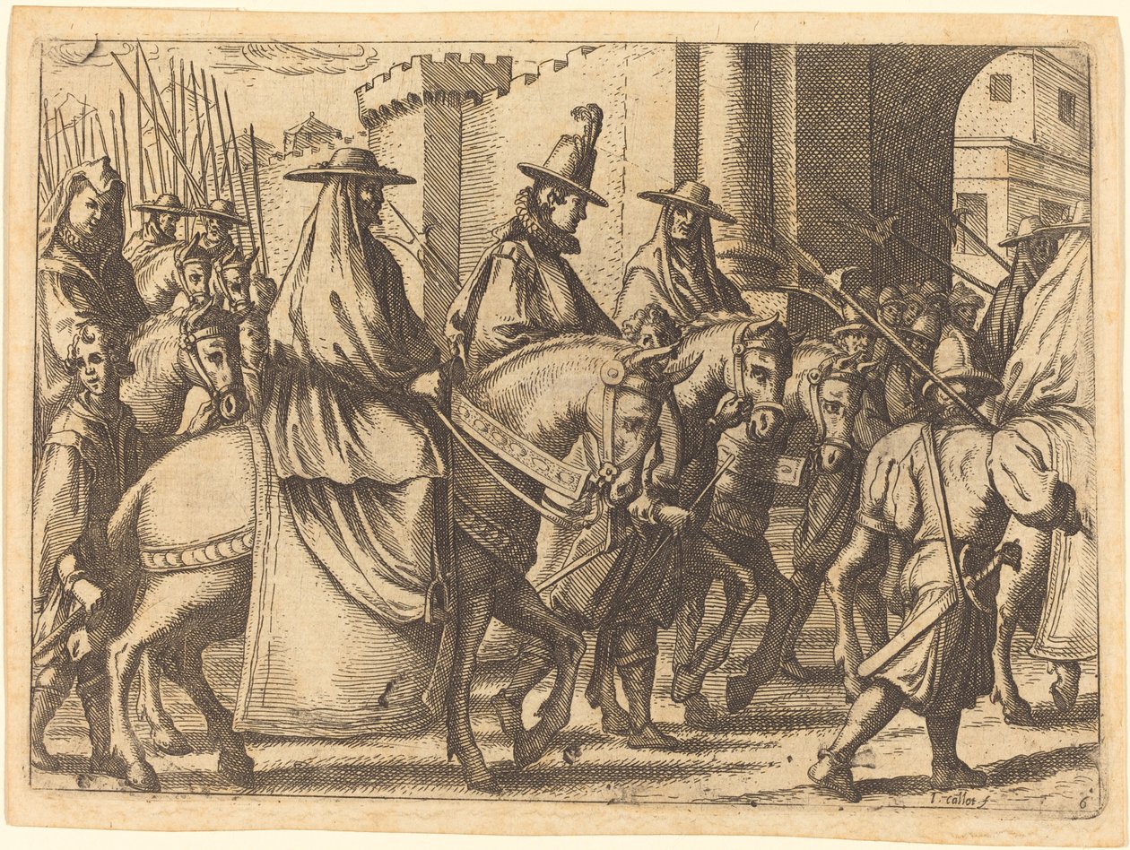 Indgang til Ferrara af Jacques Callot