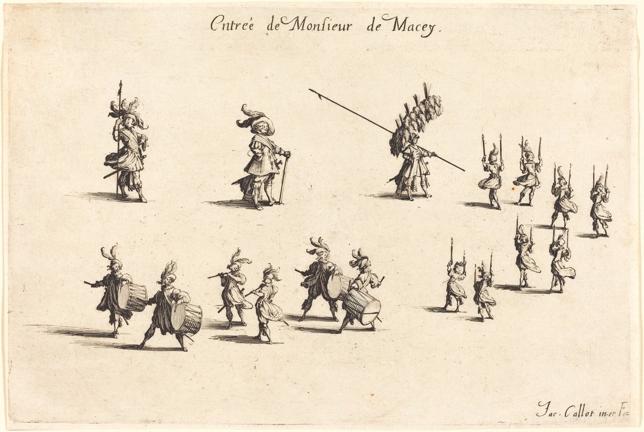 M. de Maceys indtræden, 1627. af Jacques Callot