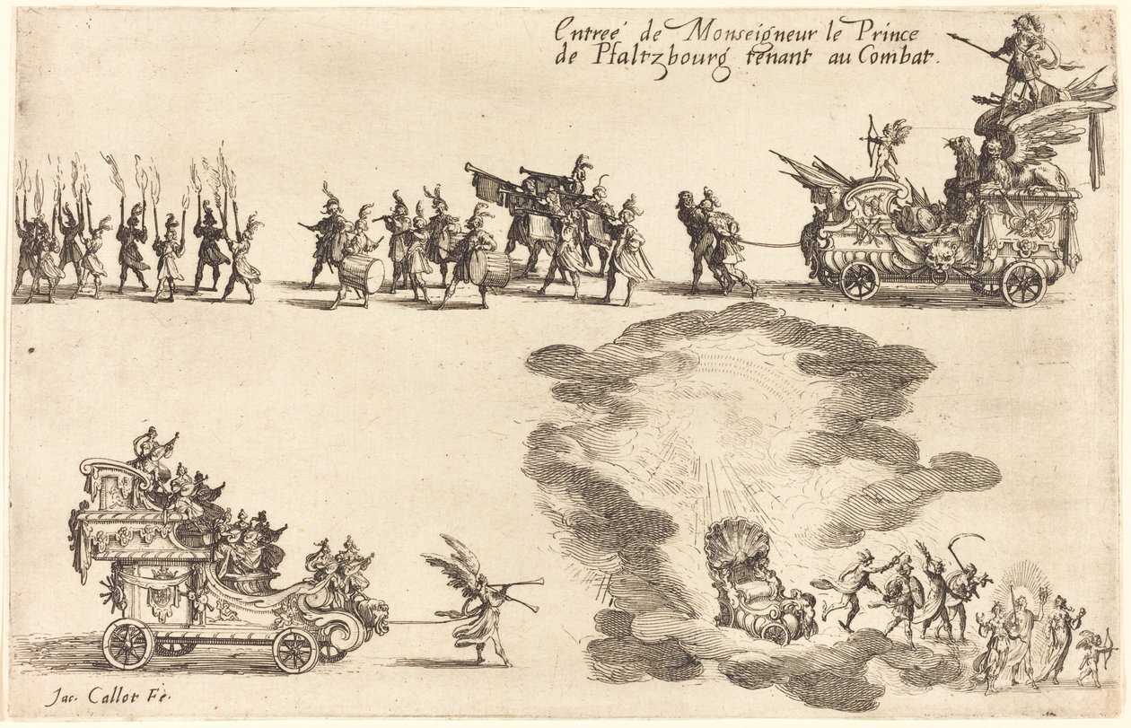 Prinsen af Pfaltzbourgs indtræden af Jacques Callot