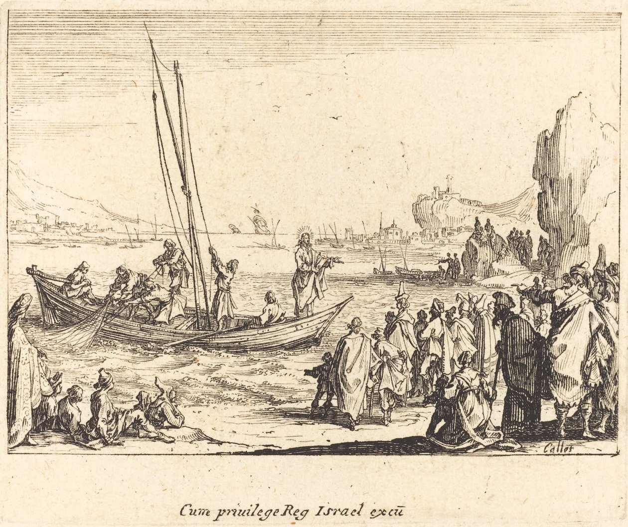 Fisher of Men, 1635. af Jacques Callot