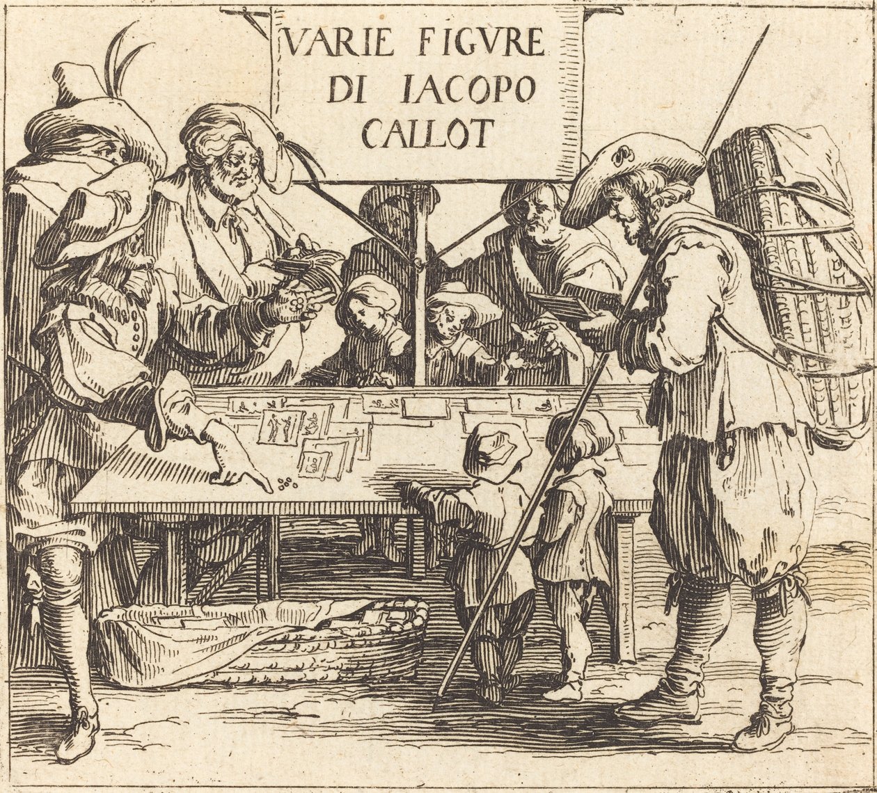 Frontispice til Varie Figur, ca. 1621. af Jacques Callot