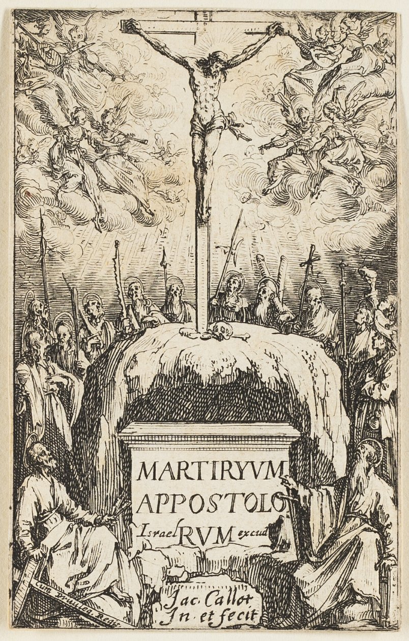 Frontispice, fra Apostlenes martyrier af Jacques Callot