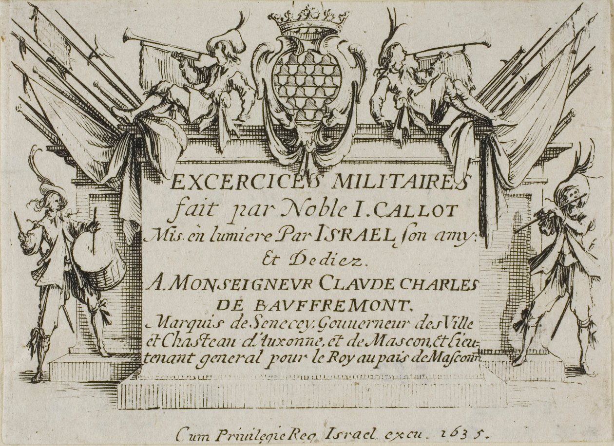 Frontispice, fra The Military Exercises af Jacques Callot