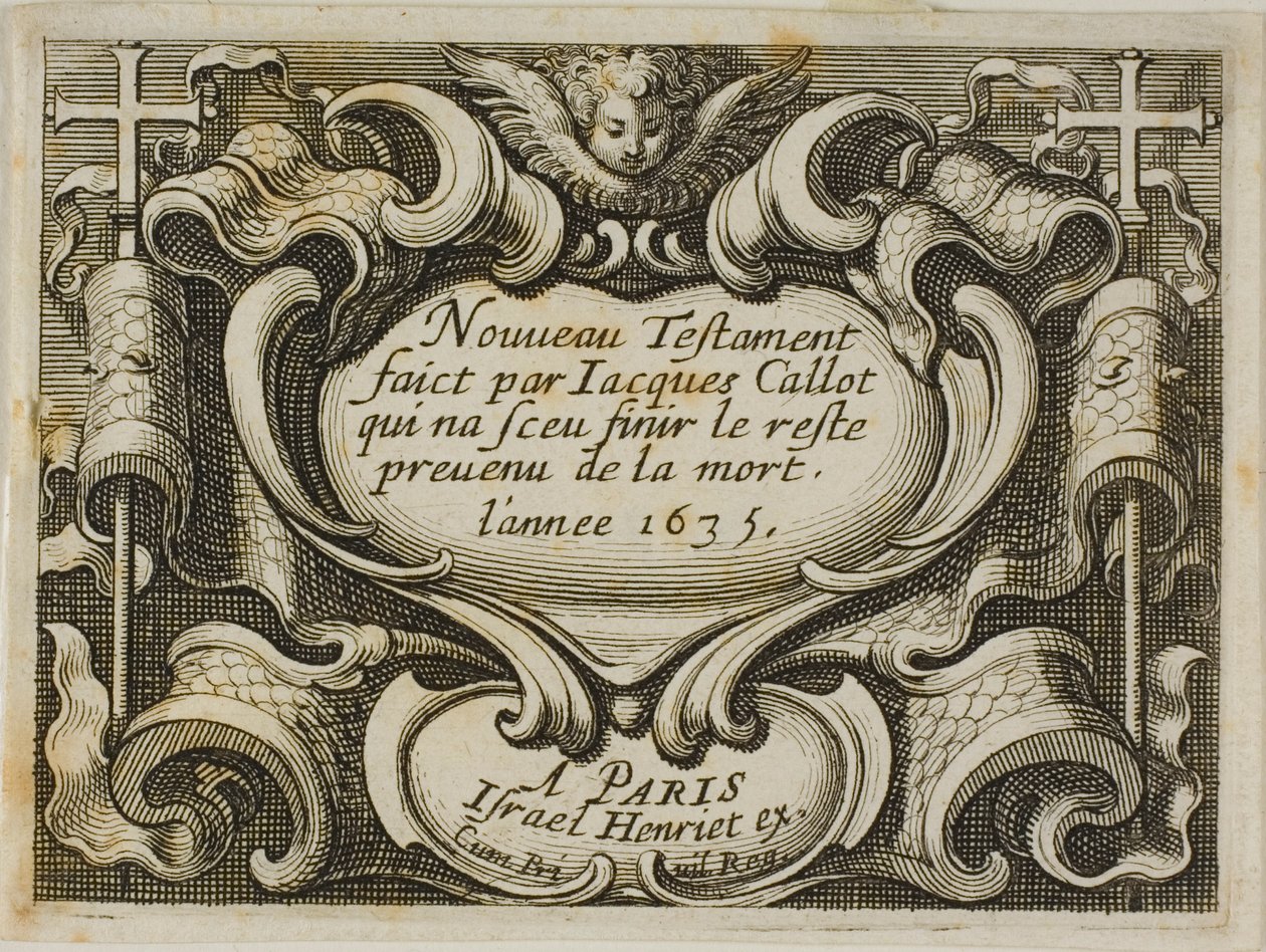 Frontispice, fra Det Nye Testamente af Jacques Callot