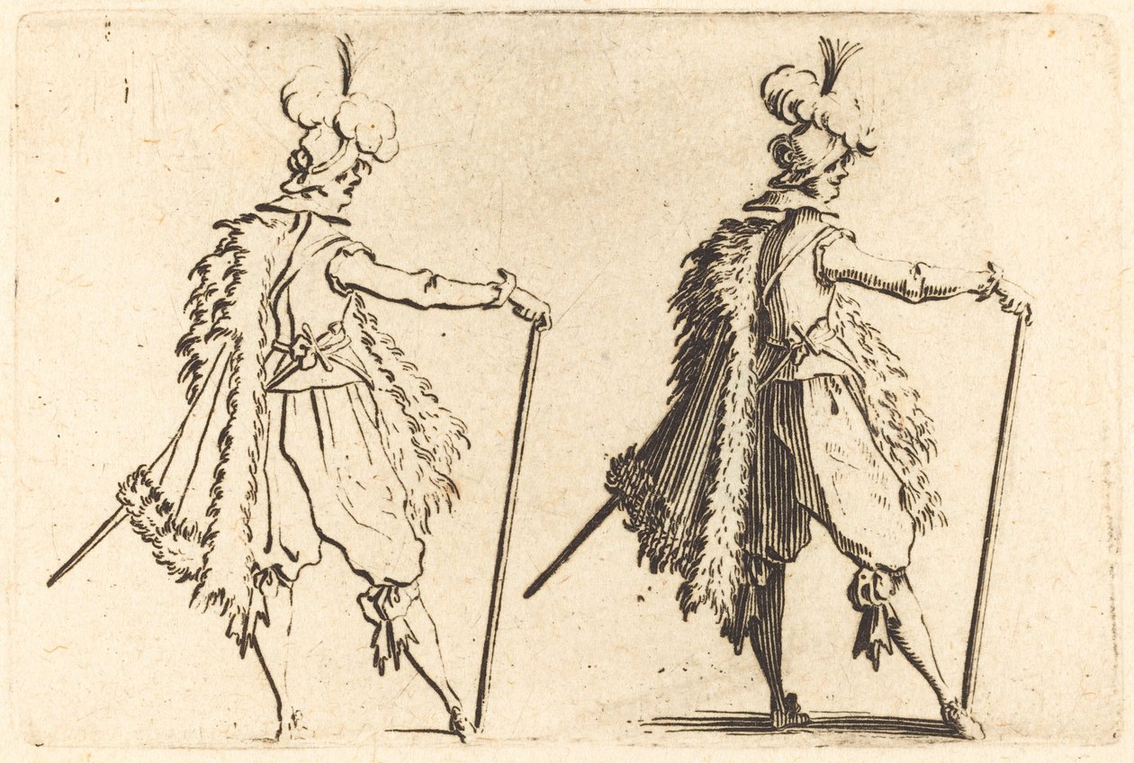 Herre med Cane af Jacques Callot