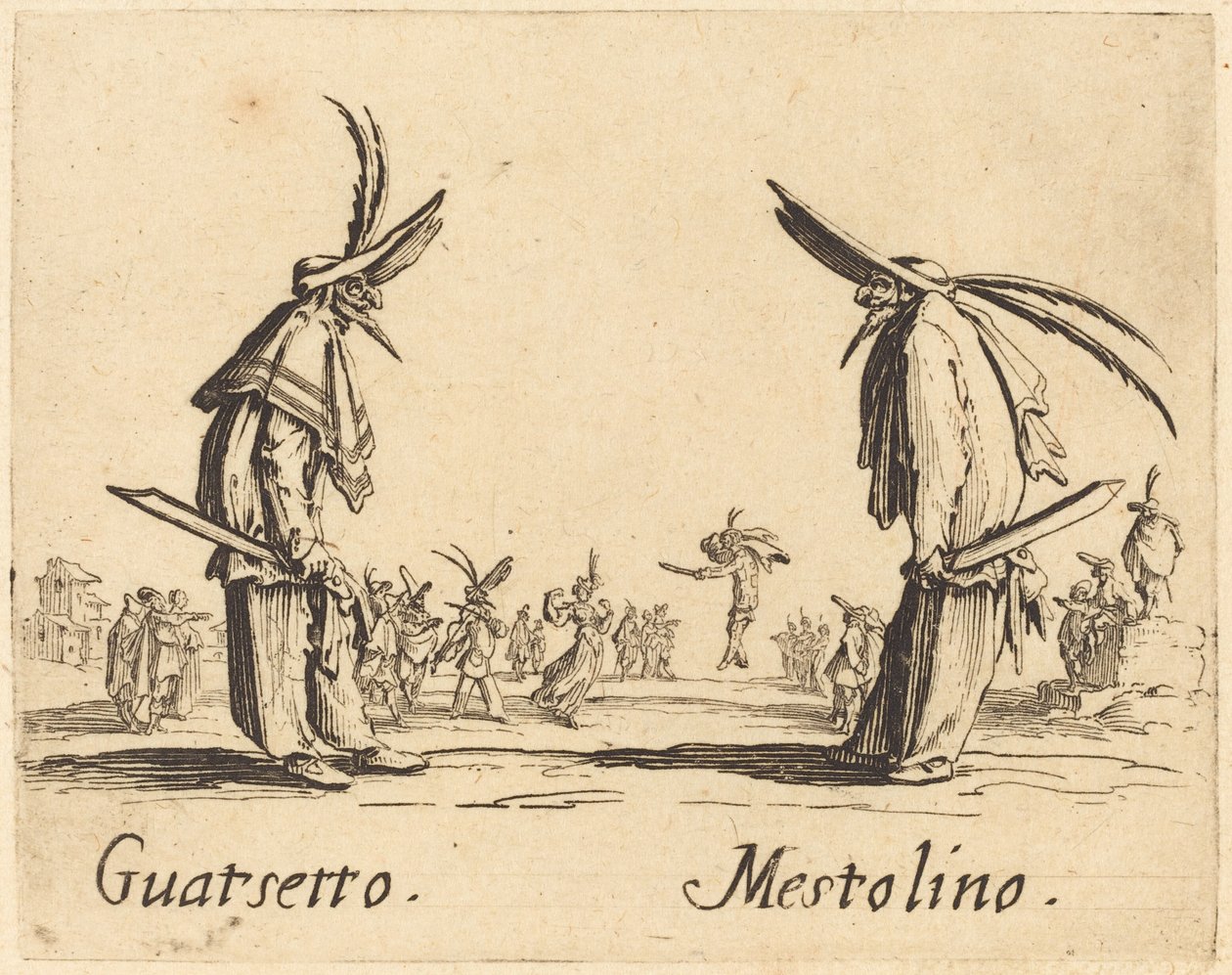 Guatsetto og Mestolino af Jacques Callot