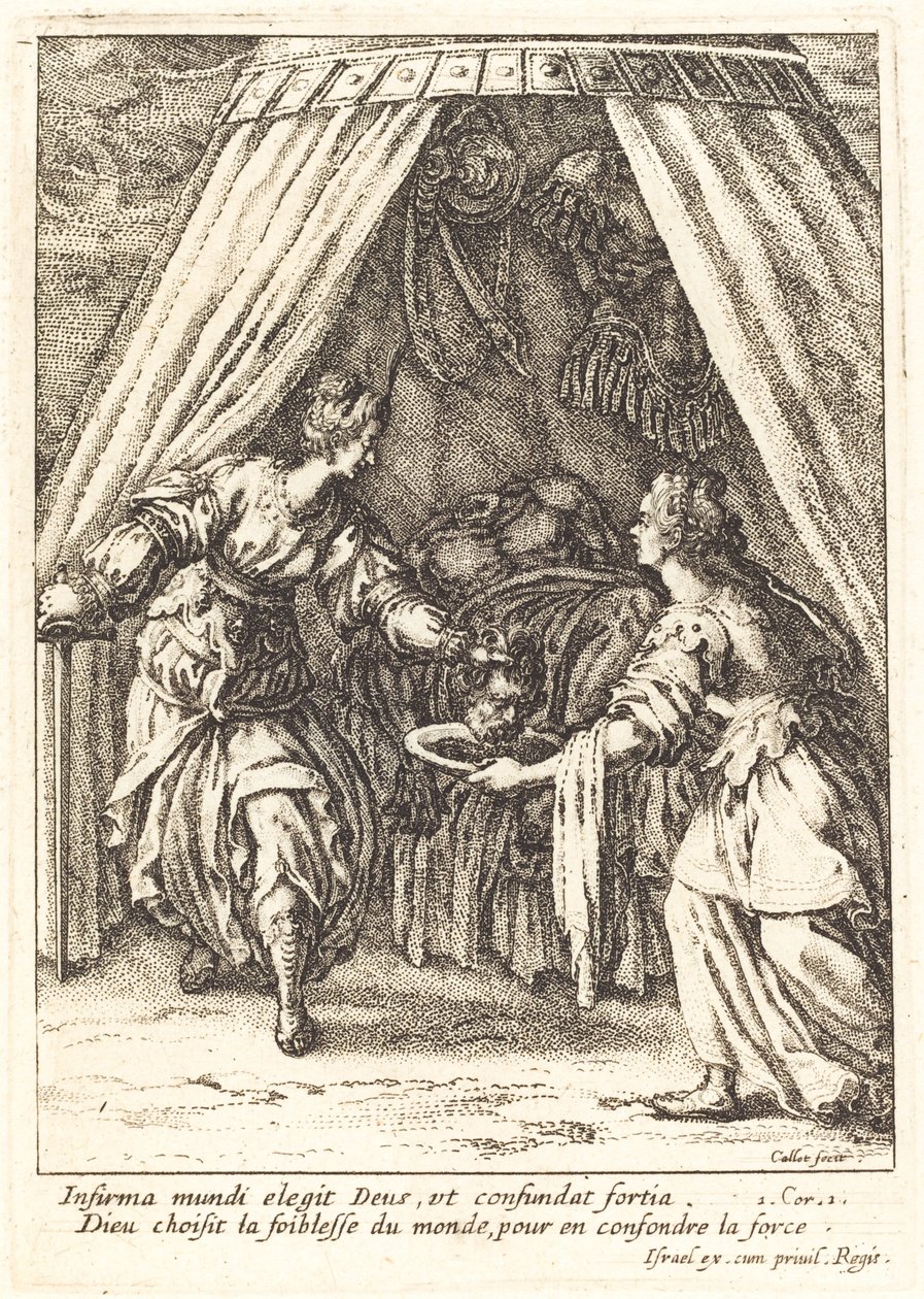 Judith med hovedet af Holofernes af Jacques Callot
