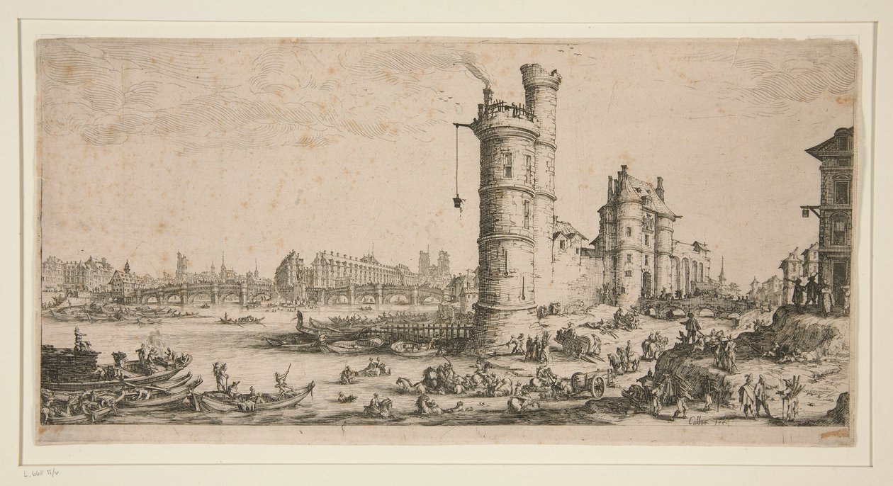Pont Neuf, Paris af Jacques Callot