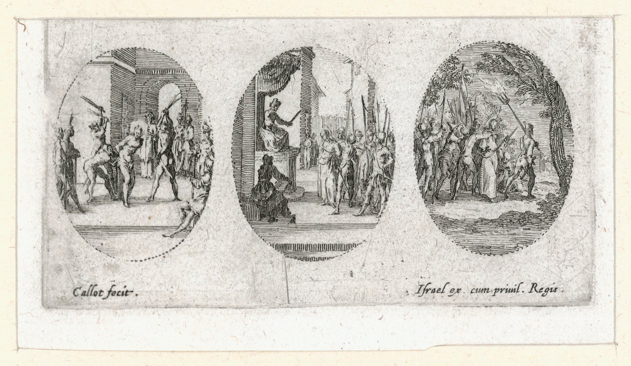 Passionens mirakler ... (kobberstik) af Jacques Callot