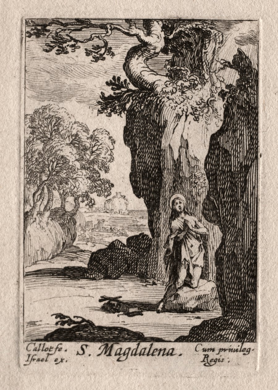 The Penitents: St. angrende Madeleine af Jacques Callot