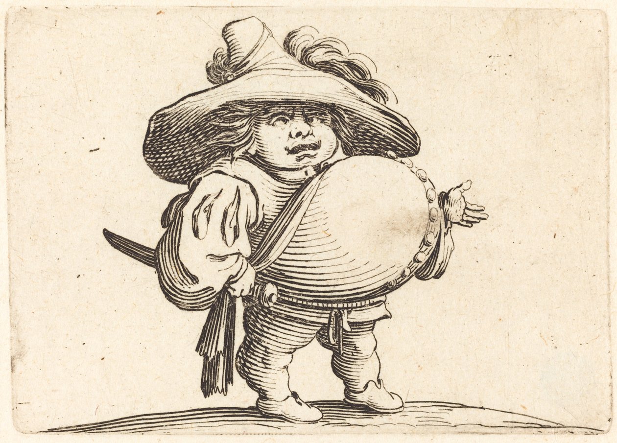 Mand med stor mave af Jacques Callot