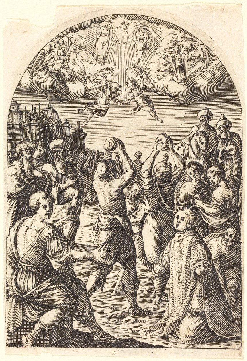 Sankt Stefans martyrium, 16081611. af Jacques Callot