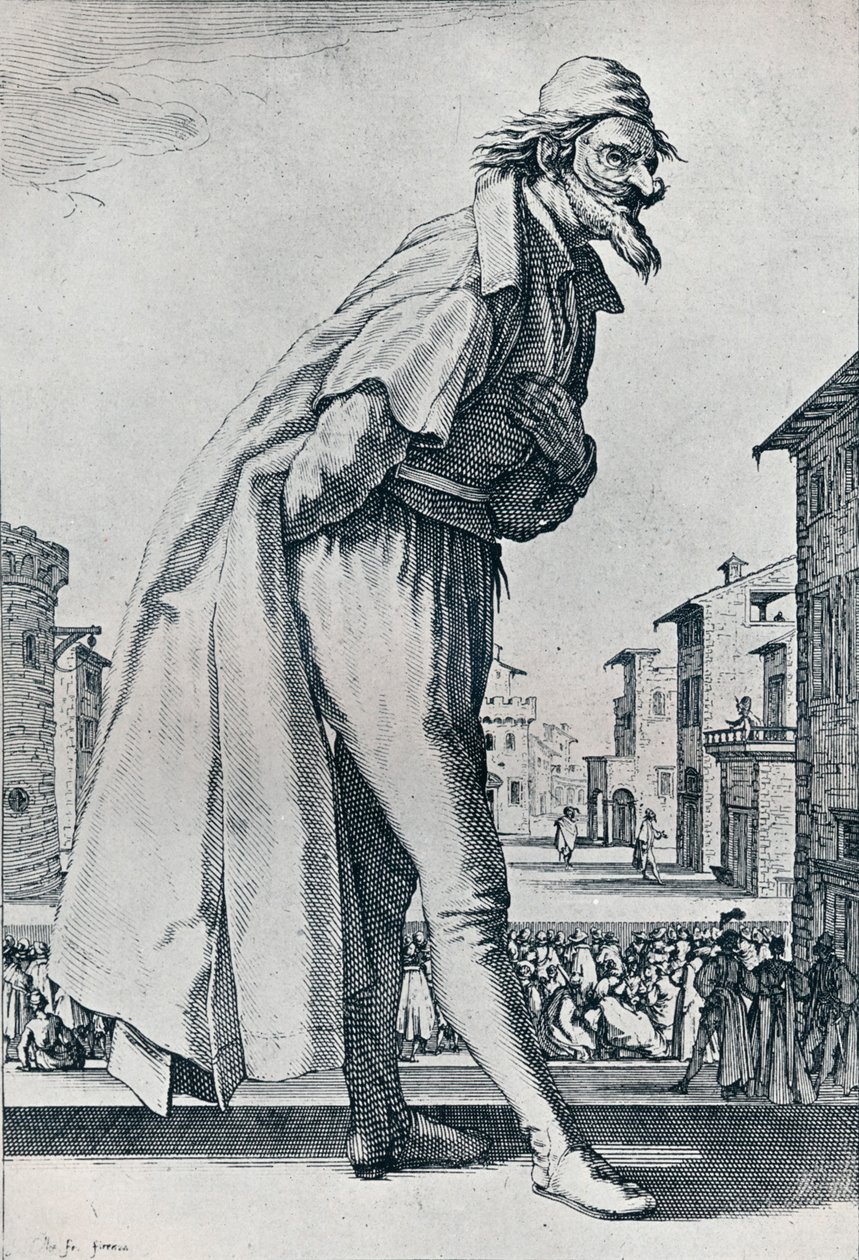 Nr. IV.- Den Store Pantalon, c1620-1635, 1924 af Jacques Callot