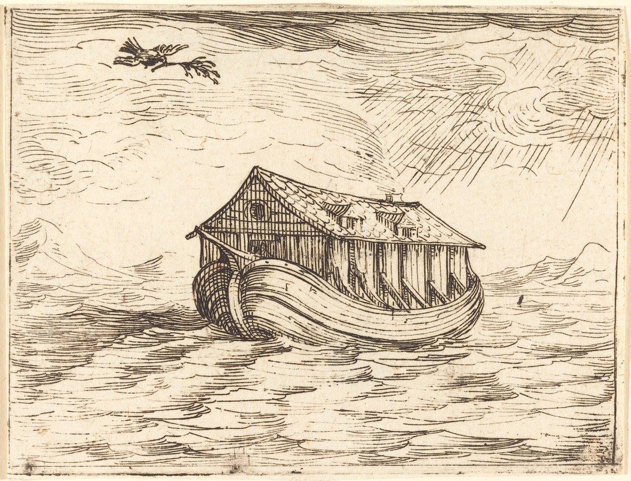 Noahs ark af Jacques Callot