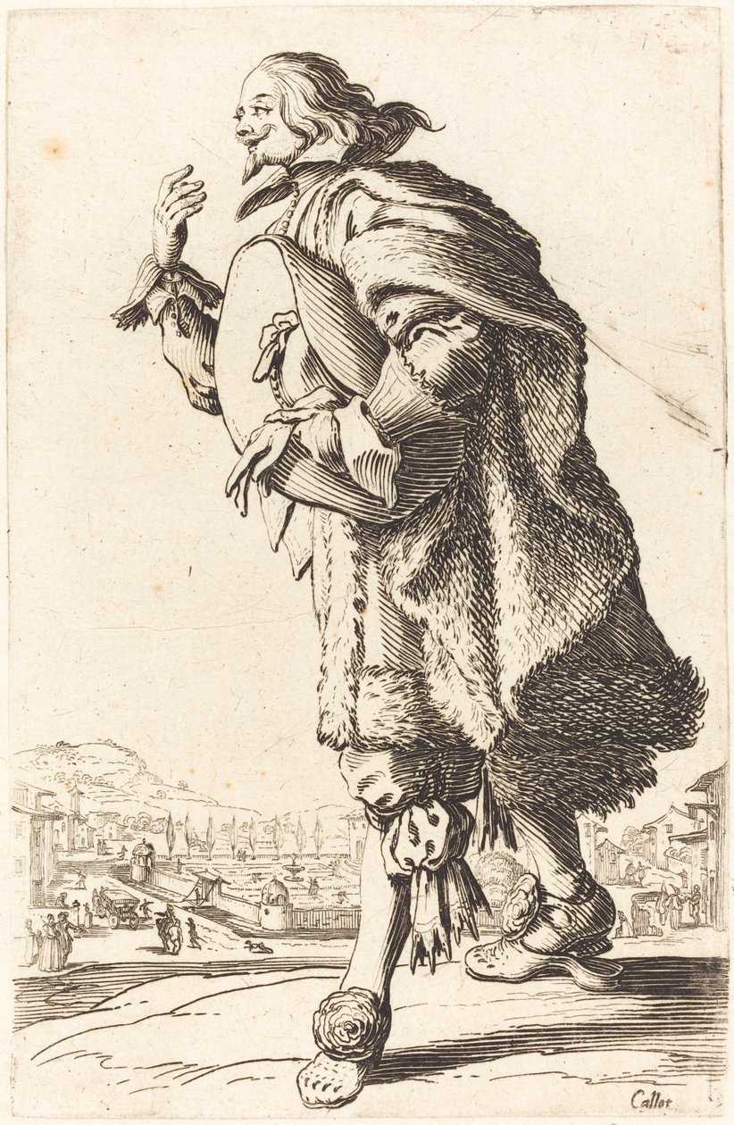 Ædel Mand med Filthat, Bukker af Jacques Callot