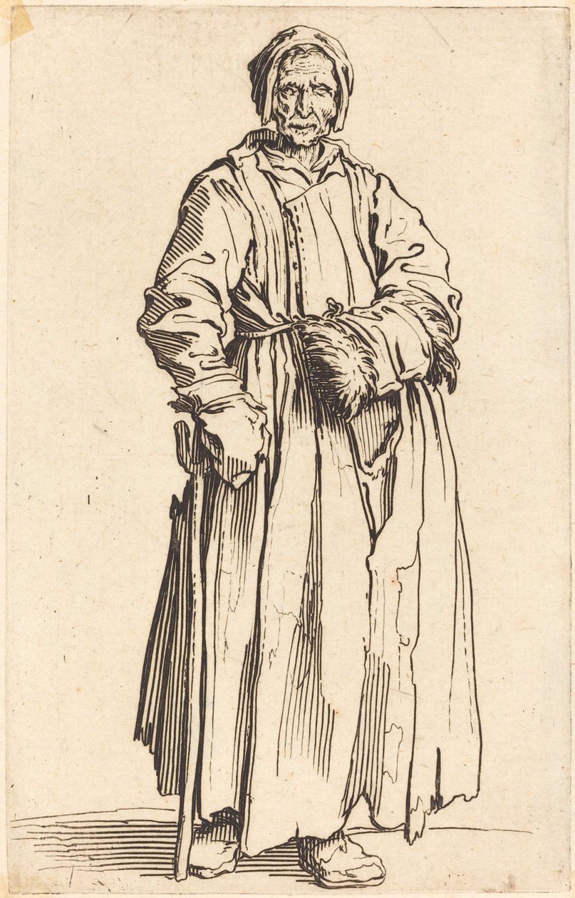 Enøjet kvinde af Jacques Callot