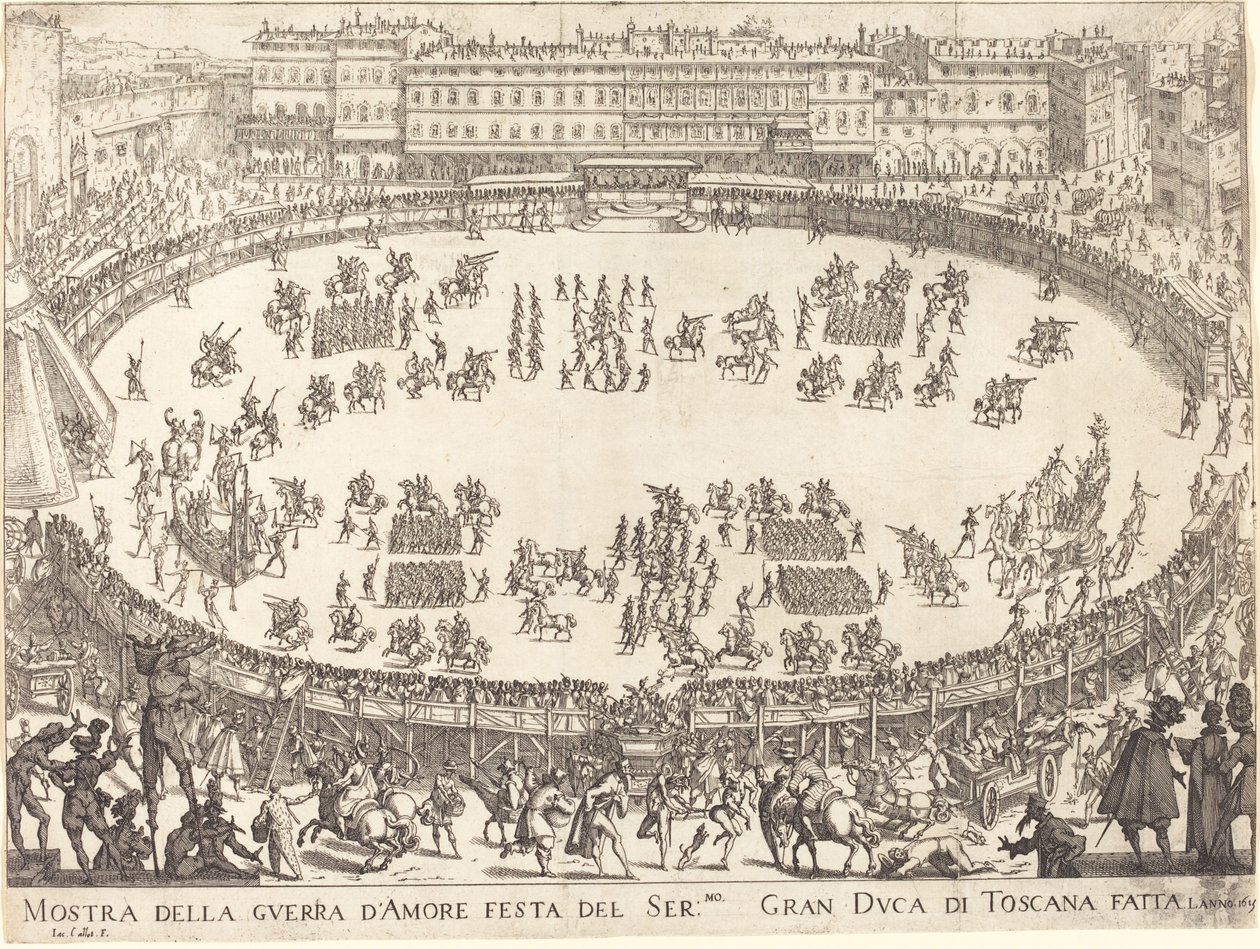 Parade i Amfiteatret af Jacques Callot