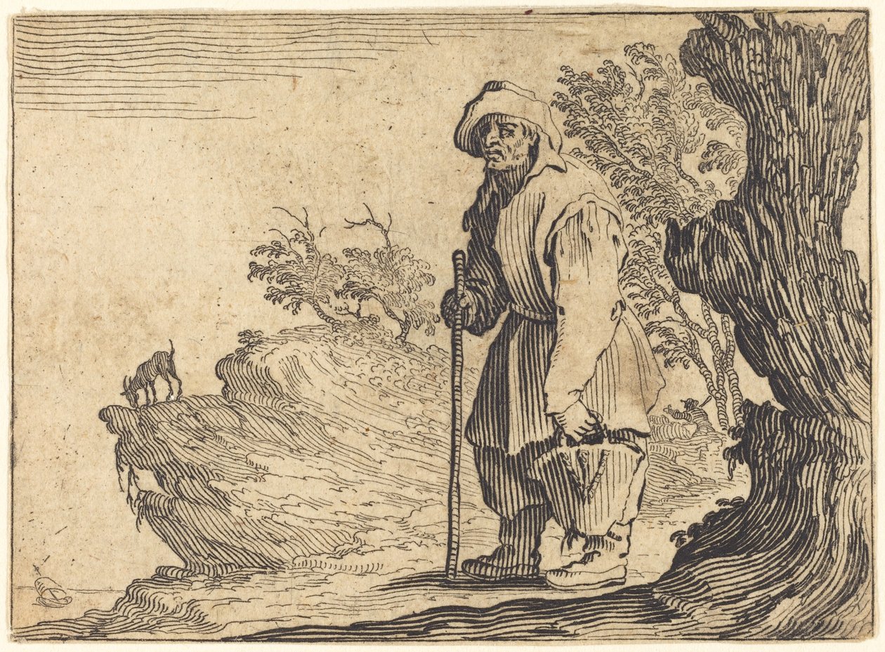 Bonde med Sæk, ca. 1622. af Jacques Callot