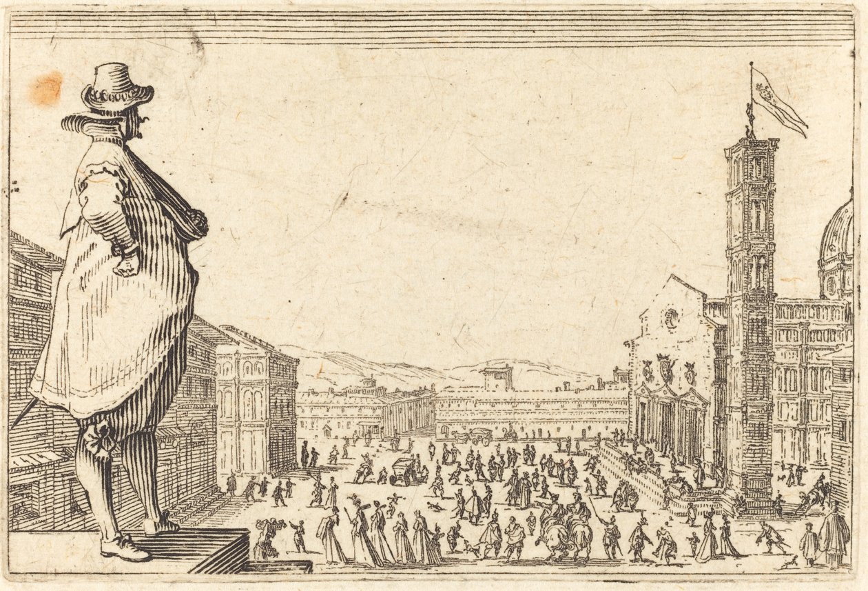 Piazza del Duomo, Firenze af Jacques Callot