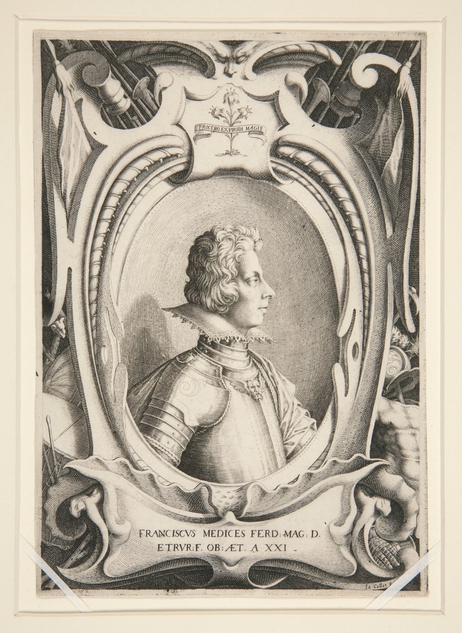 Portræt af Francois de Medicis af Jacques Callot