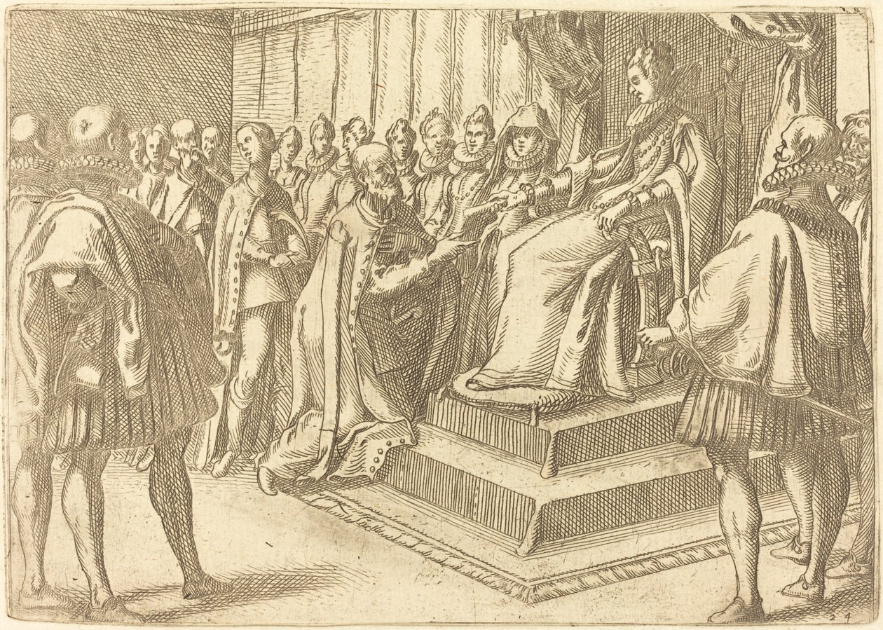 Modtagelse af Polens udsending af Jacques Callot