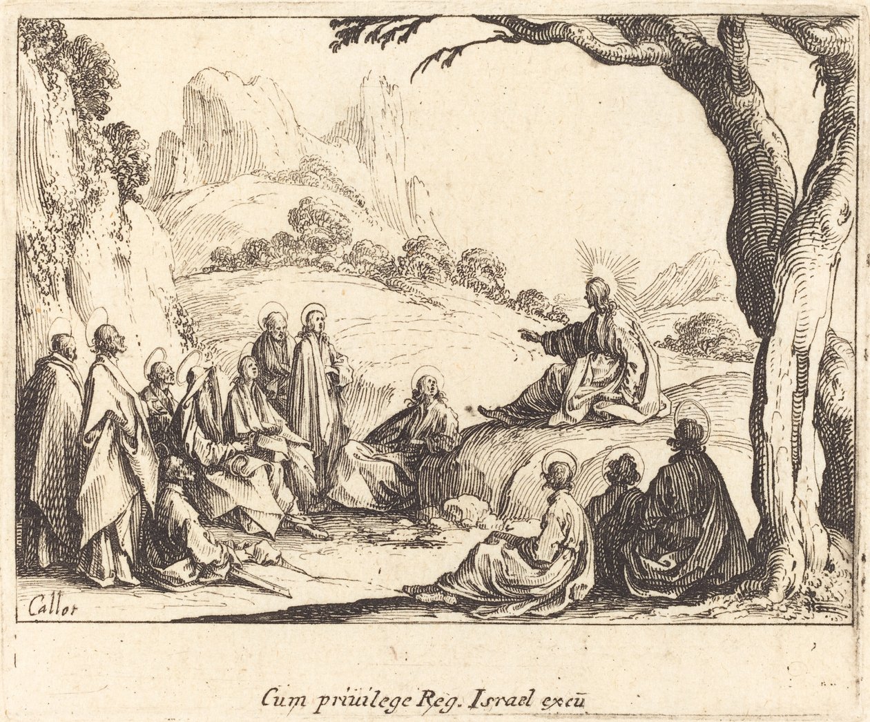 Bjergprædiken af Jacques Callot