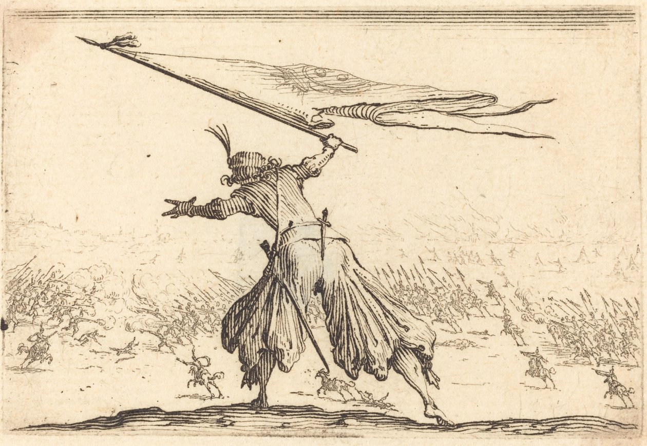 Fanebærer af Jacques Callot