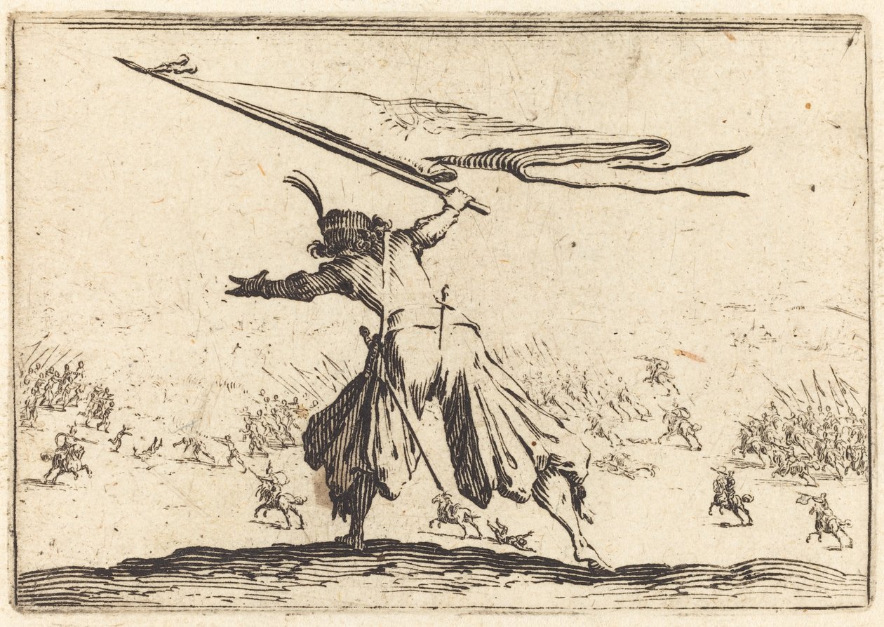 Fanebærer af Jacques Callot