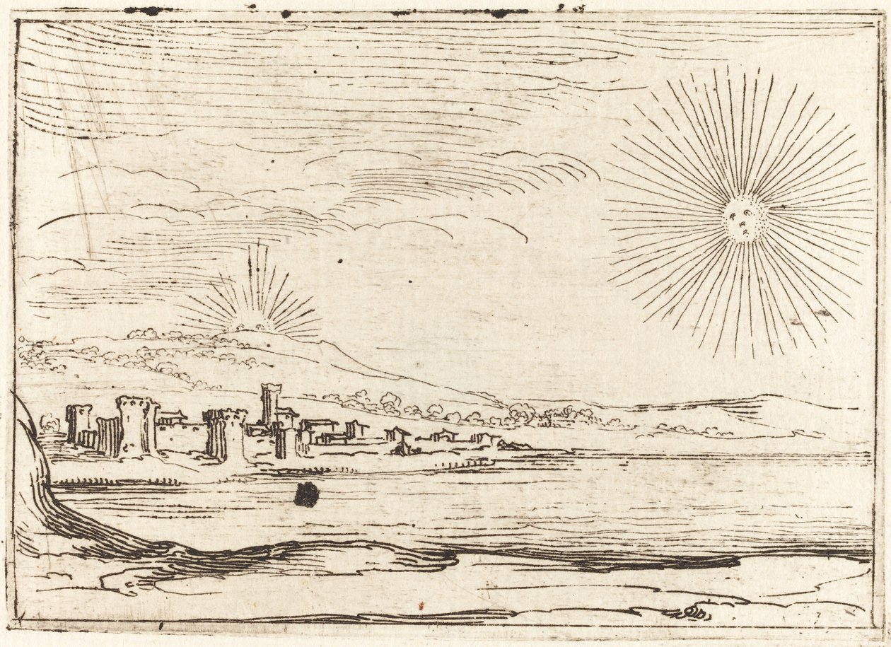 Solen står op, 1628. af Jacques Callot