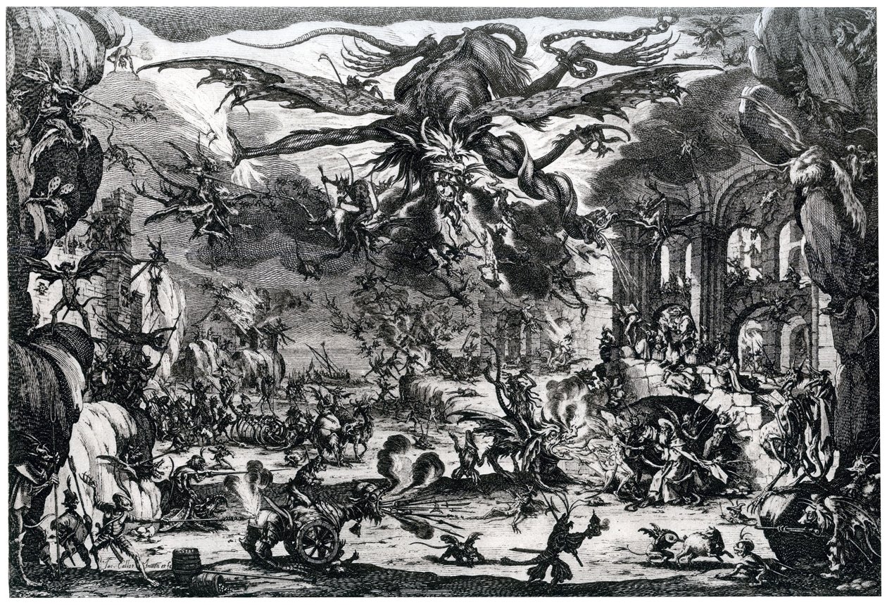 Sankt Anthonys fristelse, c1615-1635 1924 af Jacques Callot
