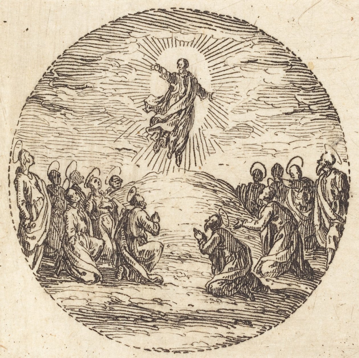 Himmelfarten, ca. 1631. af Jacques Callot