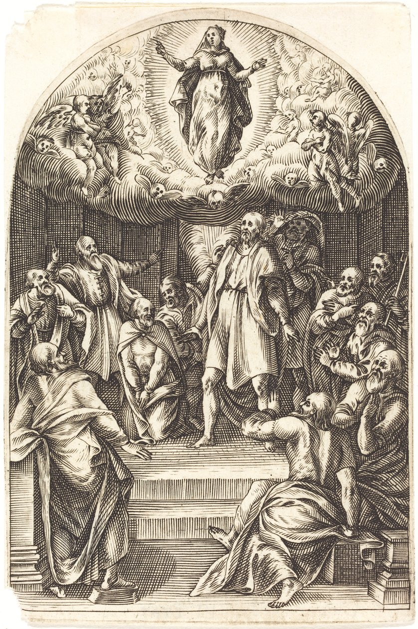 Antagelsen, 16081611. af Jacques Callot